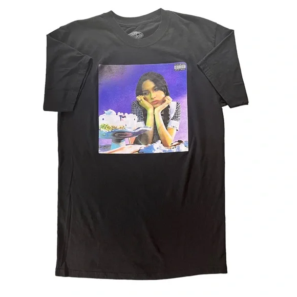 Olivia Rodrigo Sour Classic T Shirt Black Size Medium - Picture 3 of 10